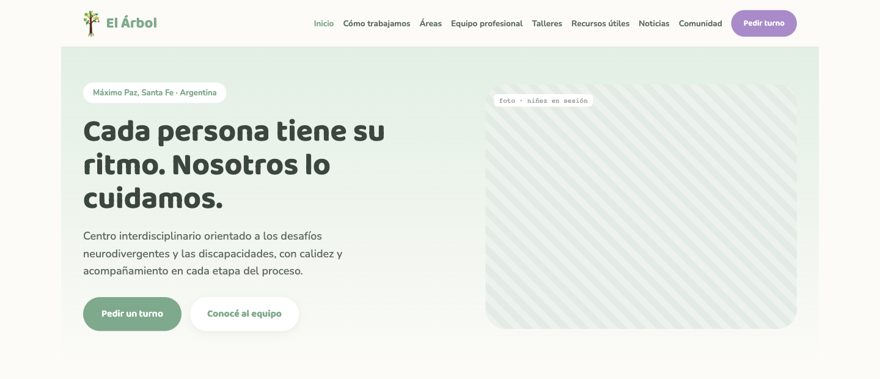 Captura de Centro Interdisciplinario El Árbol